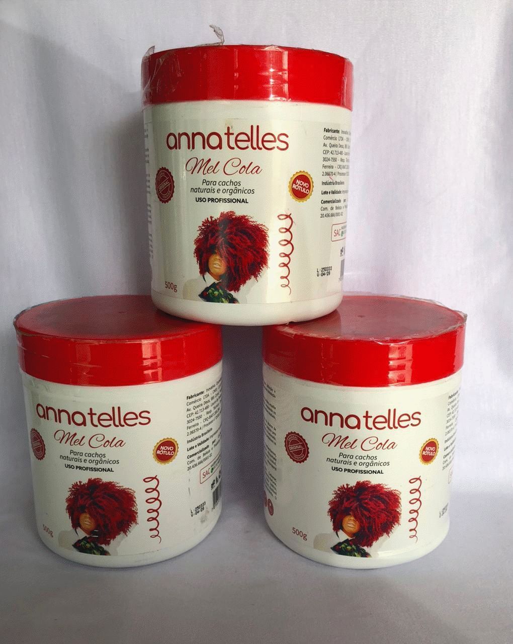 Mel Cola Anna Telles 500g para Cachos Naturais e Orgânicos