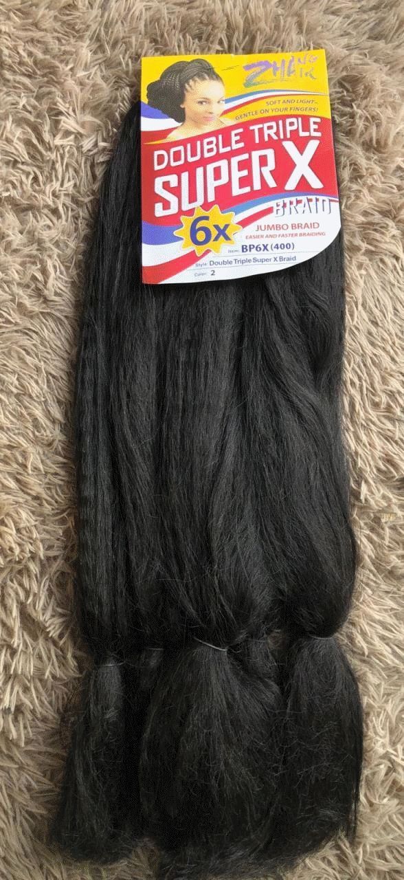 Jumbo Braid Super X Double Triple Cor 2 – Fibra Sintética para Tranças