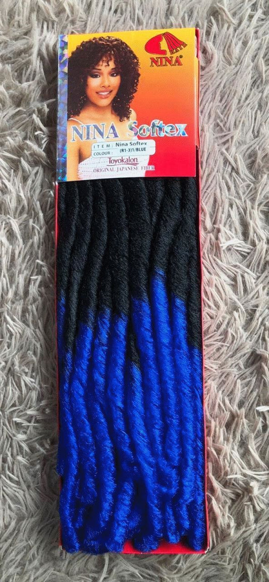 Cabelo Sintético Nina Softex R1/3 Blue – Preto com Azul