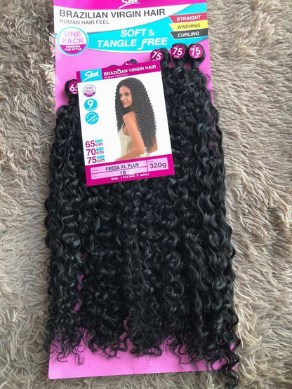 Cabelo Orgânico Cacheado Freda XL Plus 320g Cor 1 Preto