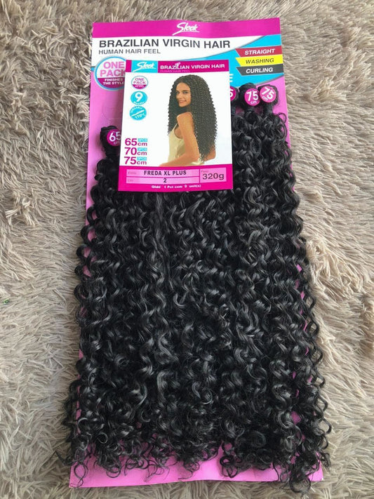 Cabelo Orgânico Cacheado Freda XL Plus 320g Cor 2 65–75cm