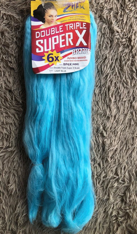 Jumbo Super X Light Blue – Cabelo Sintético para Tranças