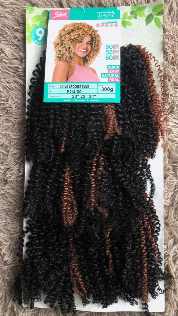 Cabelo Goivo Crochet Plus P2/4/30 300g – Cachos Naturais