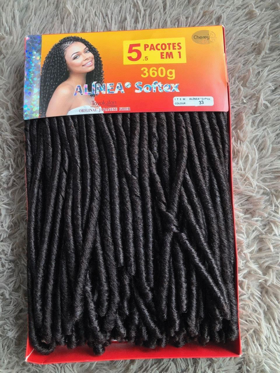 Cabelo Sintético Alinea Softex 5 Pacotes Cor 33 – 360g