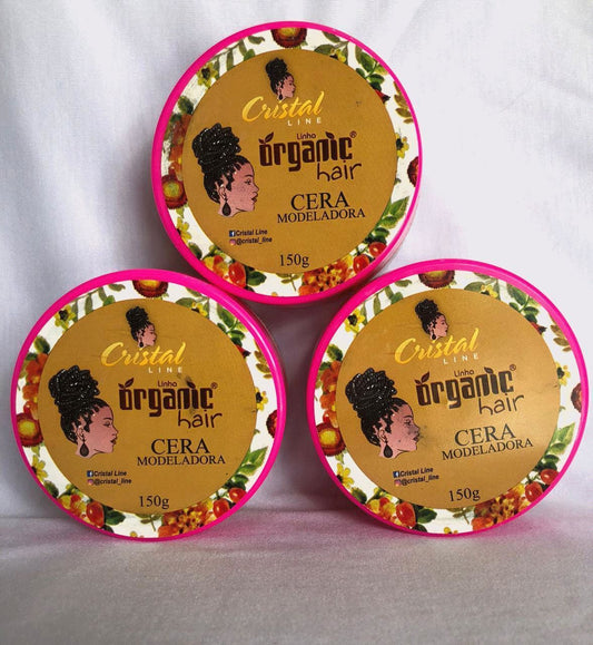 Cera Modeladora Orgânica Hair Rosa 150g Cristal Line