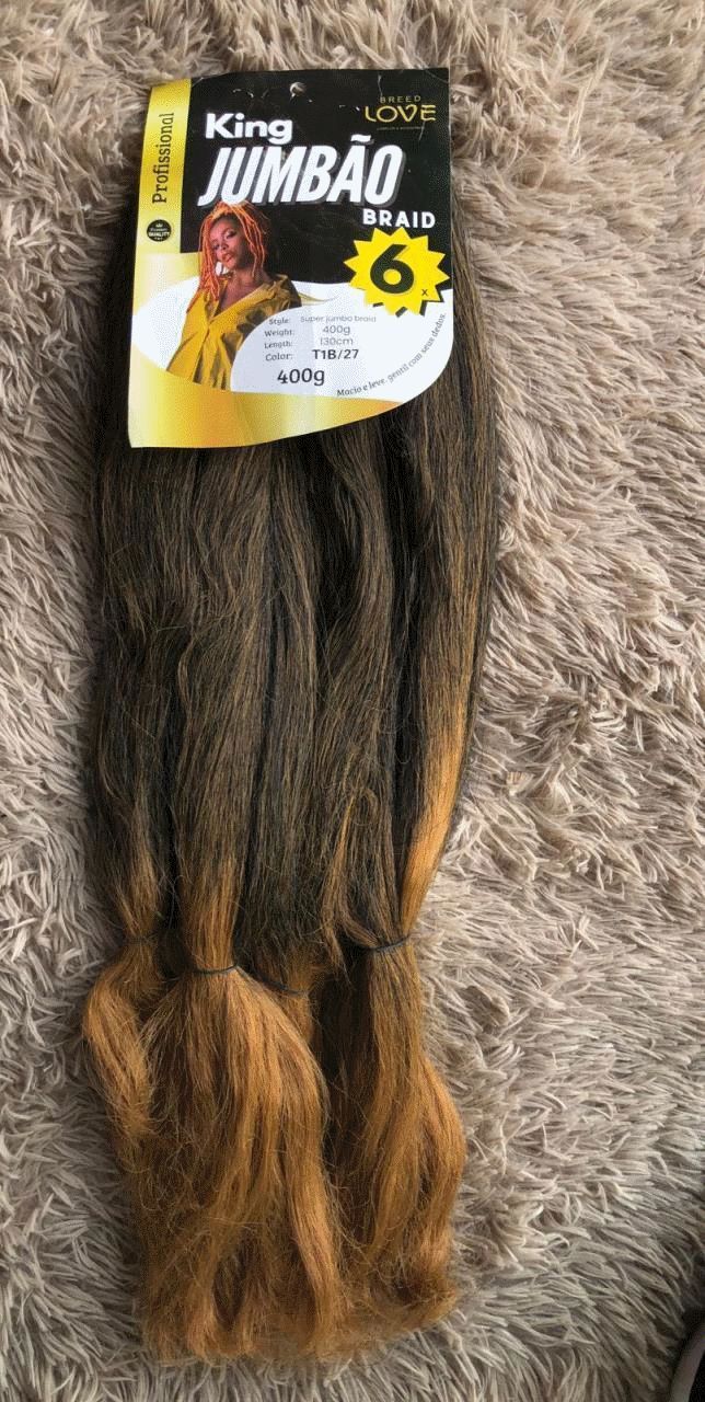 Cabelo Jumbo Breed Love King Jumbão T1B/27 para Tranças 400g