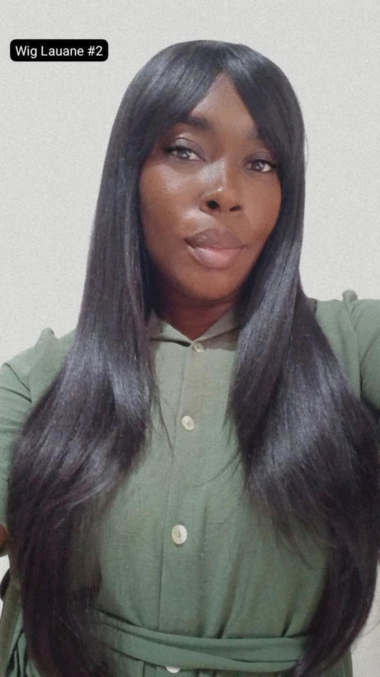 Peruca Wig Lauane Lisa Longa Cor 2 Preto Natural